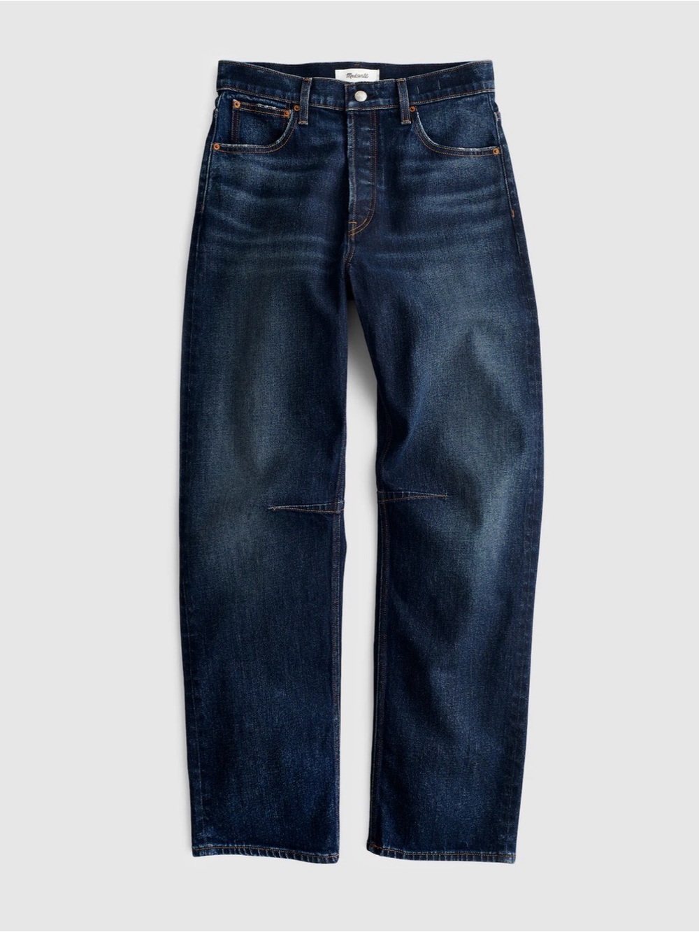 Sz28 Madewell Darted Barrel-Leg Jeans